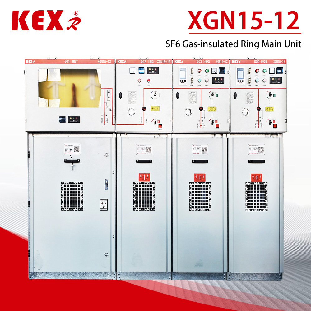 बड़े पैमाने पर उत्पादन में 50 सेट XGN15-12 SF6 रिंग मेन यूनिट कैबिनेट